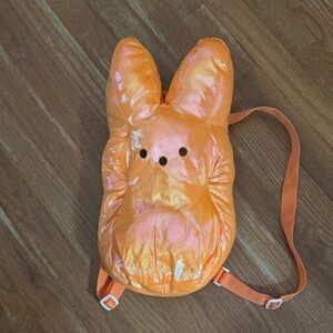 Orange Bunny Backpack peeps 🐥- Cute Plush Accessory